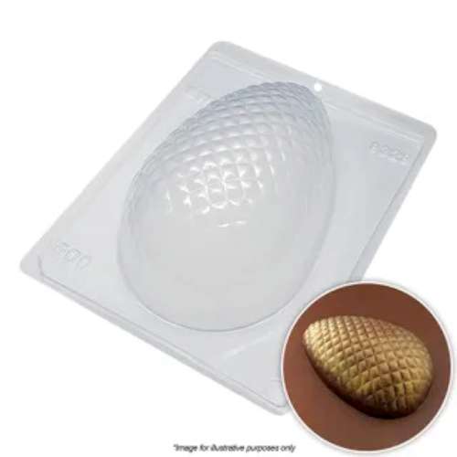 Quilted Egg Chocolate Mould 500g - Click Image to Close